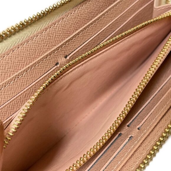 Auth LOUIS VUITTON Portefeuille Clmence N60099 Azur Rose Ballerine Damier - - Picture 4 of 7